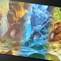 Bloomburrow Playmat Season Lands: Swamp | Silver Goblin