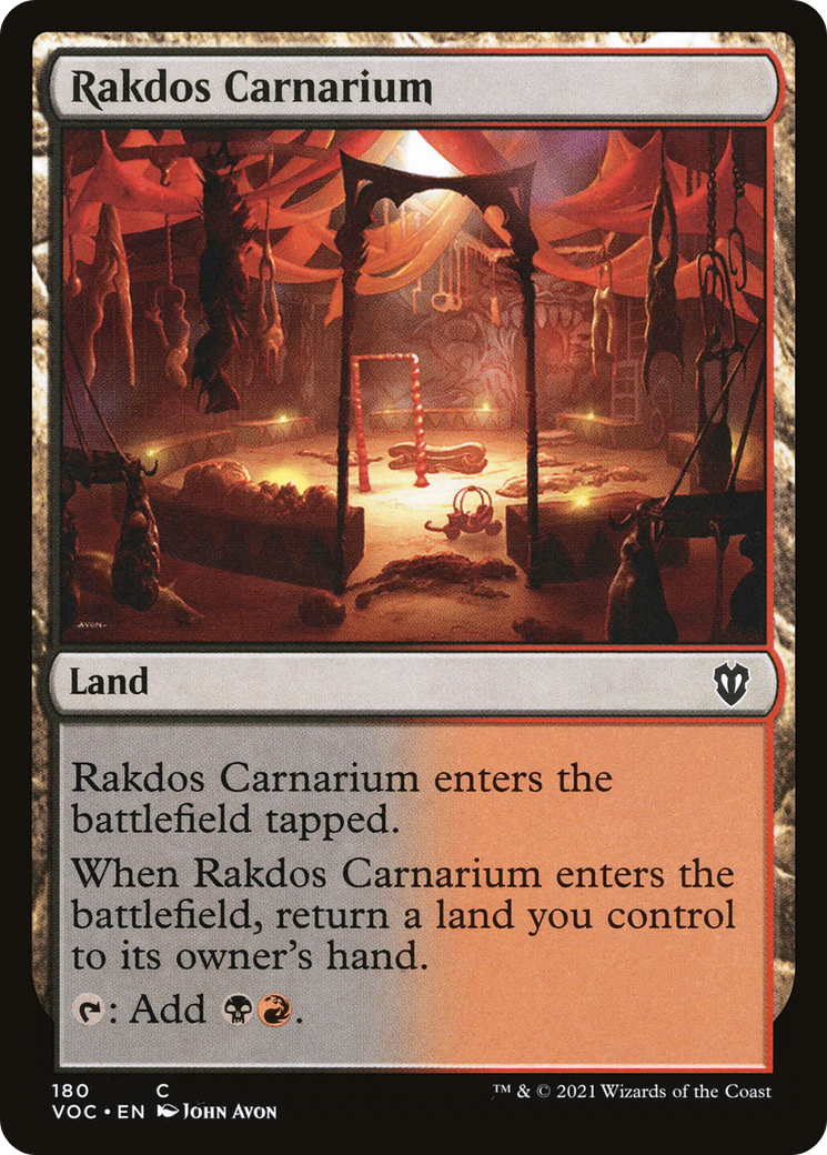 Rakdos Carnarium (180) - Crimson Vow Commander