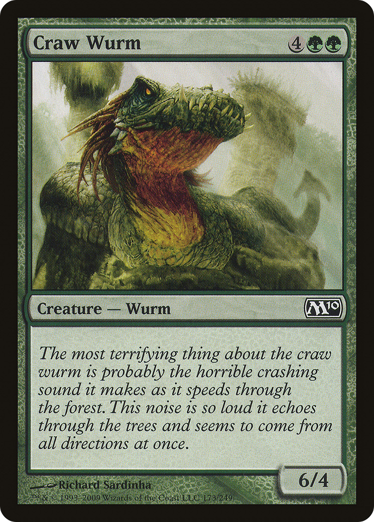 Craw Wurm (173) Foil - Magic 2010