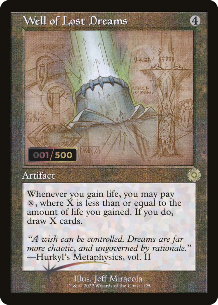 Well of Lost Dreams (Retro Schematic) (Serialized) [The Brothers' War Retro Artifacts]