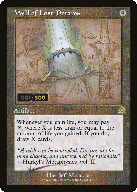 Well of Lost Dreams (Retro Schematic) (Serialized) [The Brothers' War Retro Artifacts]