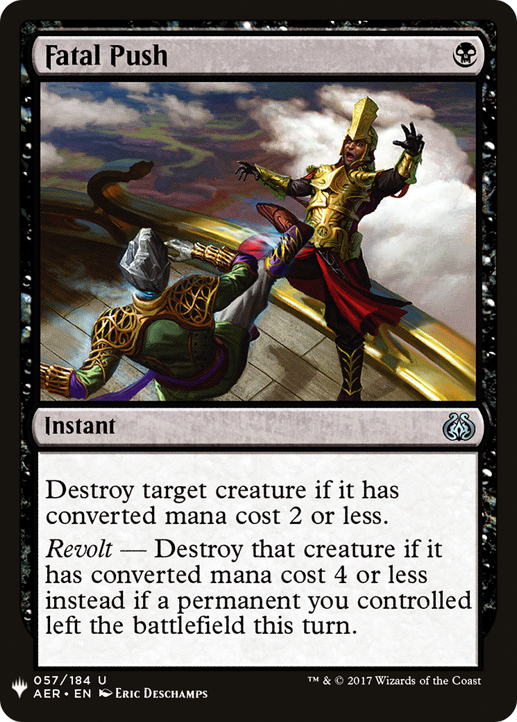 Fatal Push (AER-57) - The List