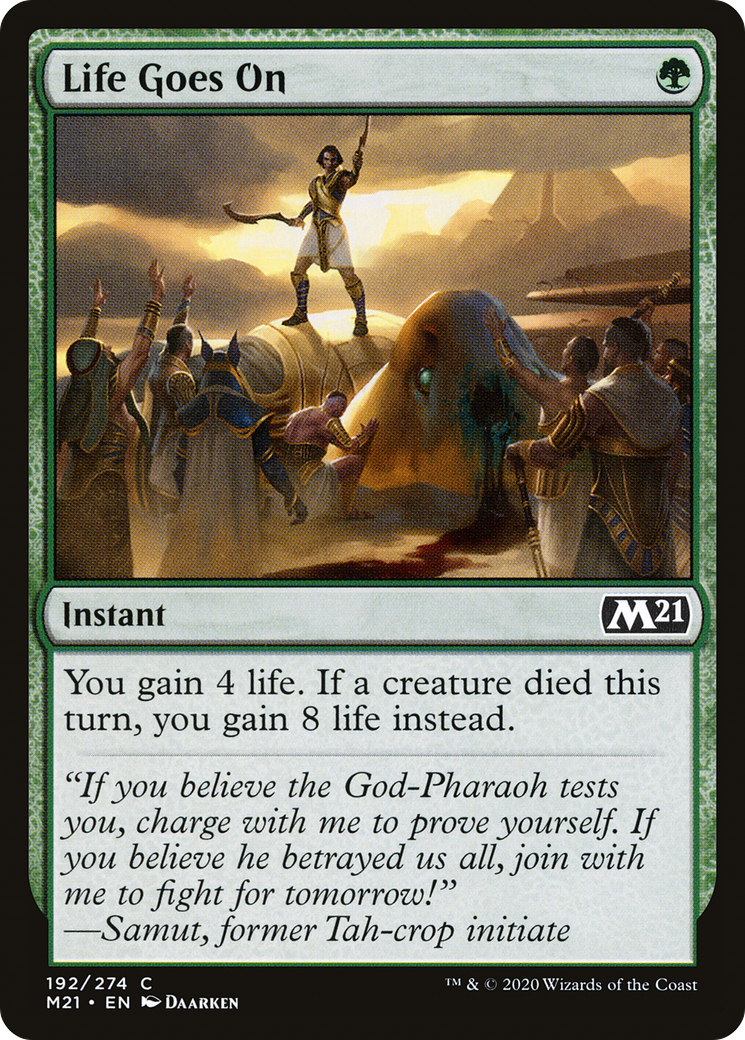 Life Goes On (192) Foil - Core Set 2021