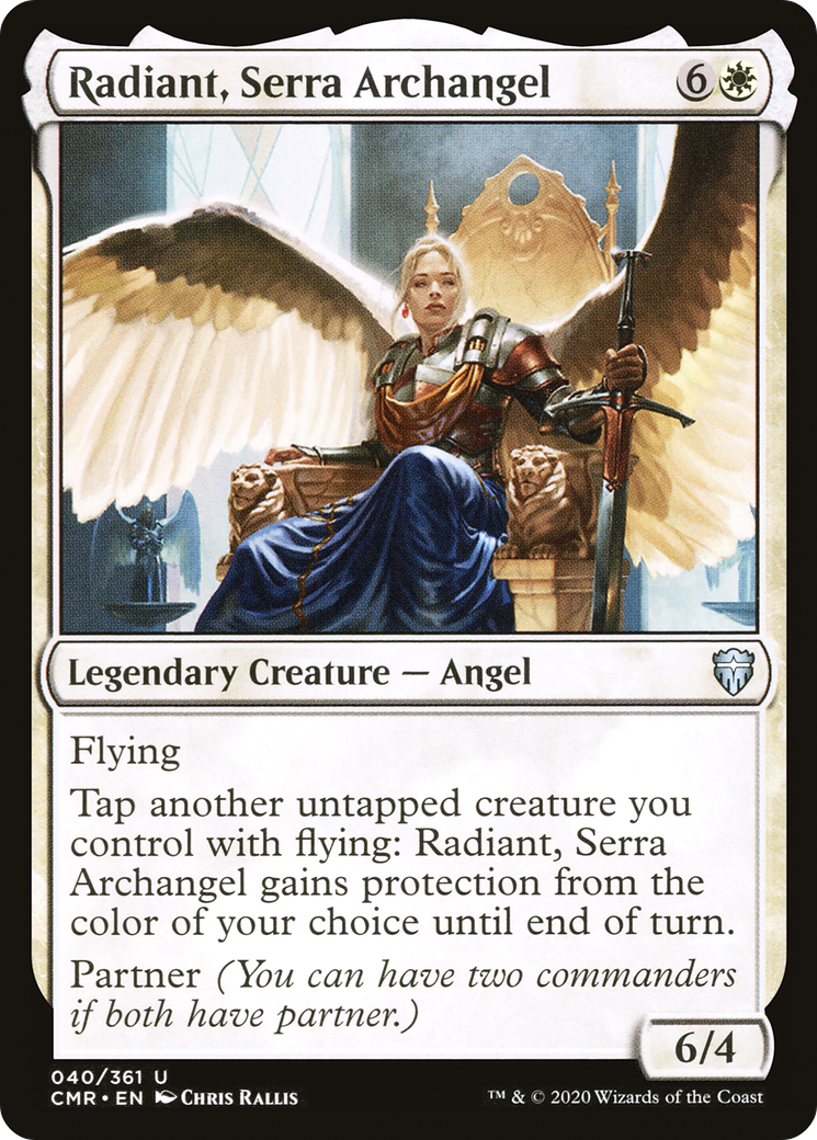 Radiant, Serra Archangel (040) Foil - Commander Legends