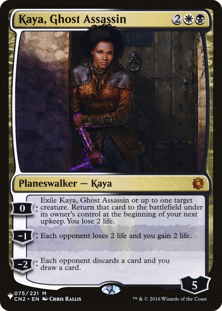 Kaya, Ghost Assassin (CN2-75) - The List