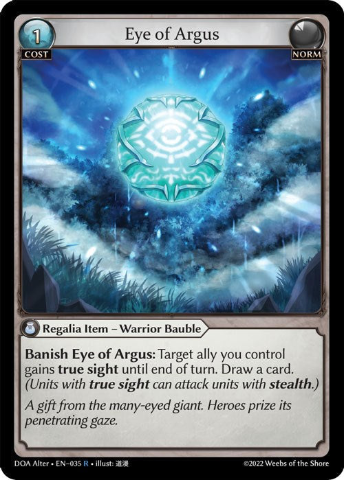 Eye of Argus (035) [Dawn of Ashes: Alter Edition] Foil