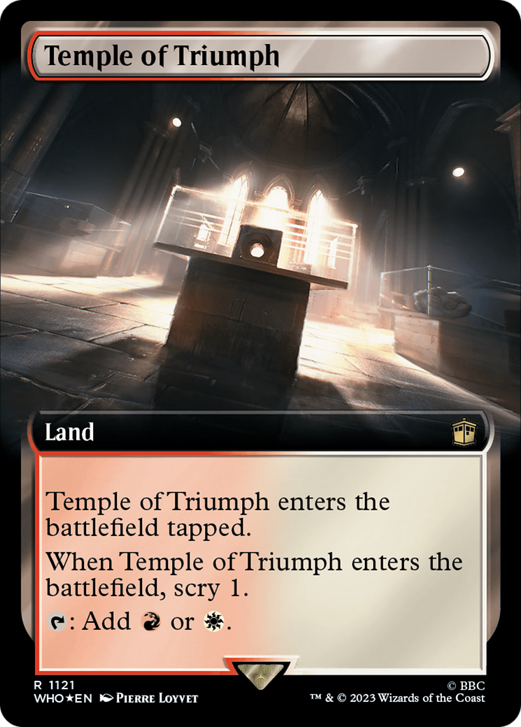 Temple of Triumph (Extended Art) (Surge Foil) [Doctor Who] | Silver Goblin