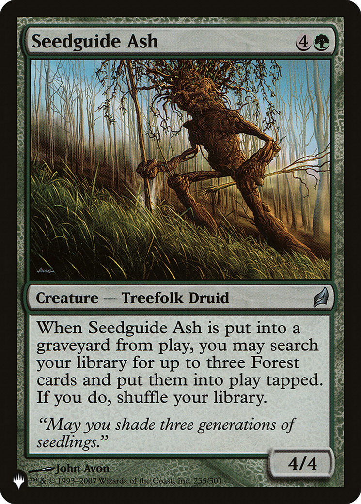 Seedguide Ash (LRW-235) - The List