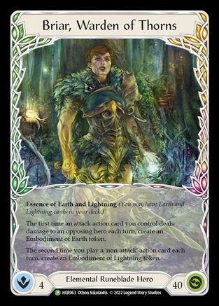 Briar, Warden of Thorns - HER063 Cold Foil (HER063) - Flesh and Blood: Promo Cards | Silver Goblin