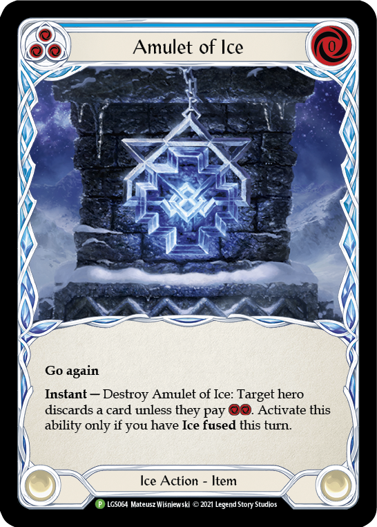 Amulet of Ice [LGS064] (Promo)  Cold Foil | Silver Goblin