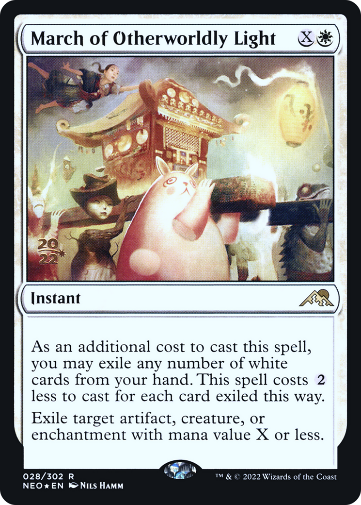 March of Otherworldly Light (28s) Foil - Kamigawa: Neon Dynasty Promos