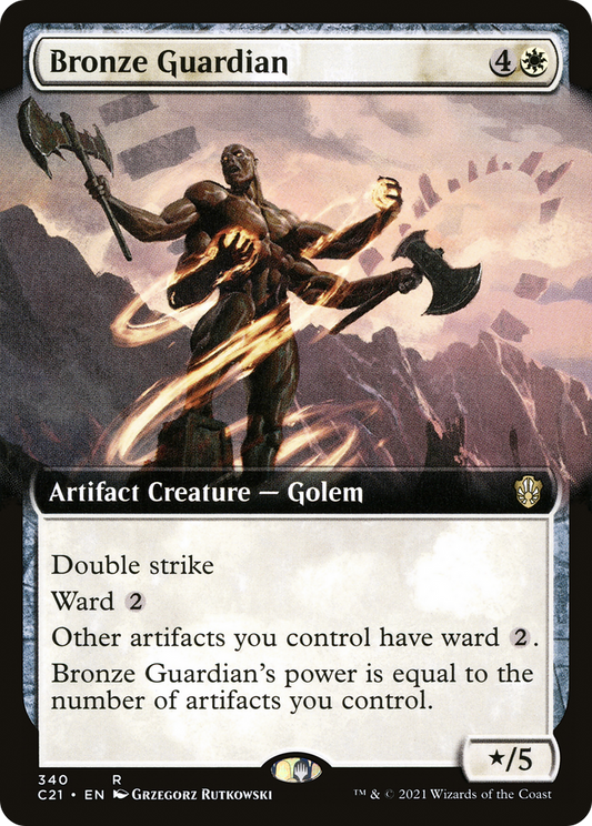 Bronze Guardian (Extended Art) (340) - Commander 2021