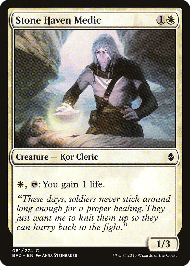 Stone Haven Medic (051) - Battle for Zendikar