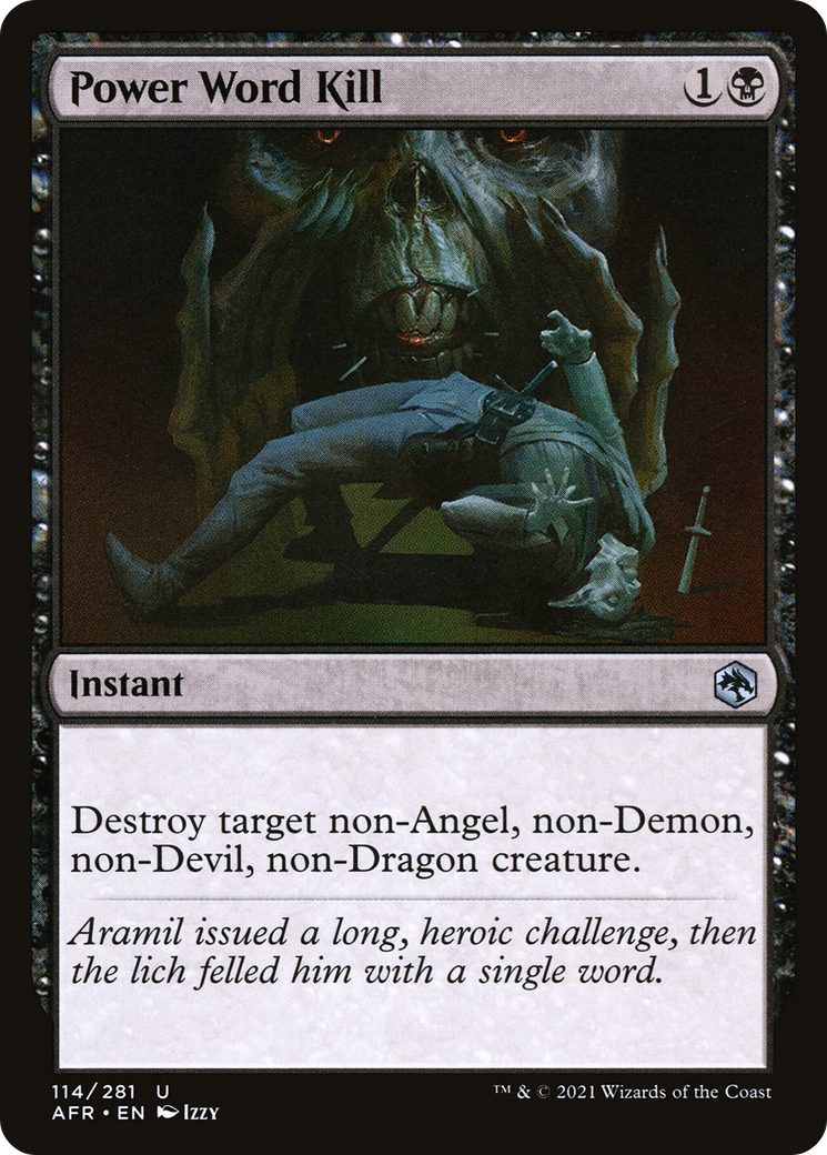 Power Word Kill [Dungeons & Dragons: Adventures in the Forgotten Realms]