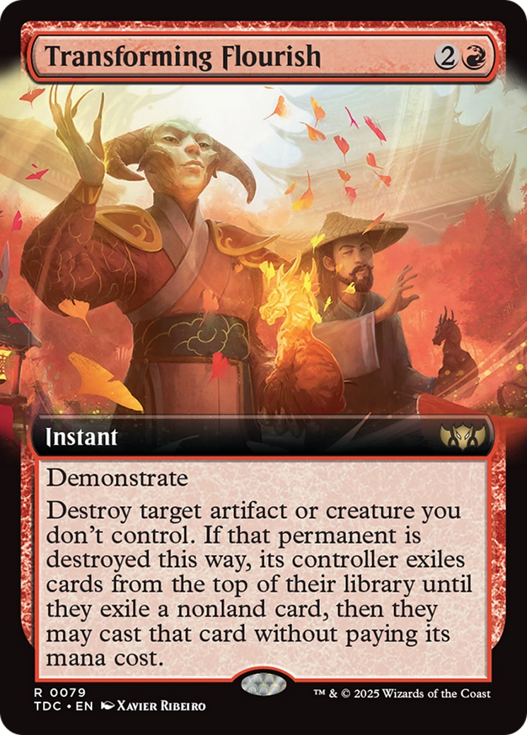 Transforming Flourish (Extended Art) (079) - Commander: Tarkir: Dragonstorm