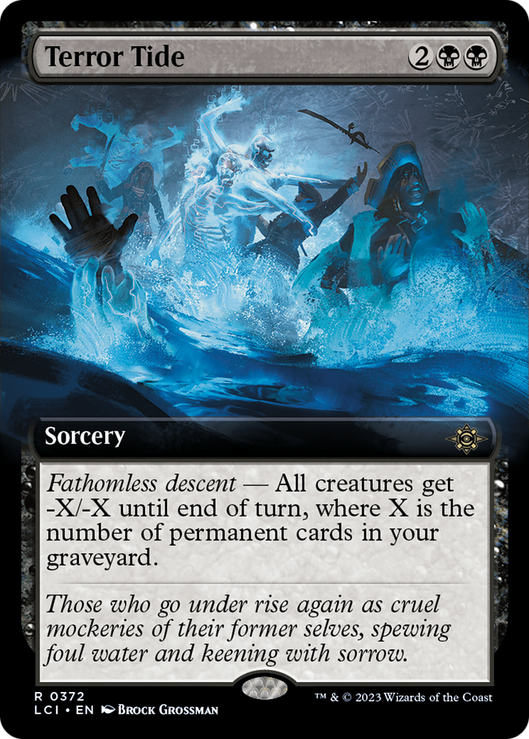 Terror Tide (Extended Art) (372) Foil - The Lost Caverns of Ixalan