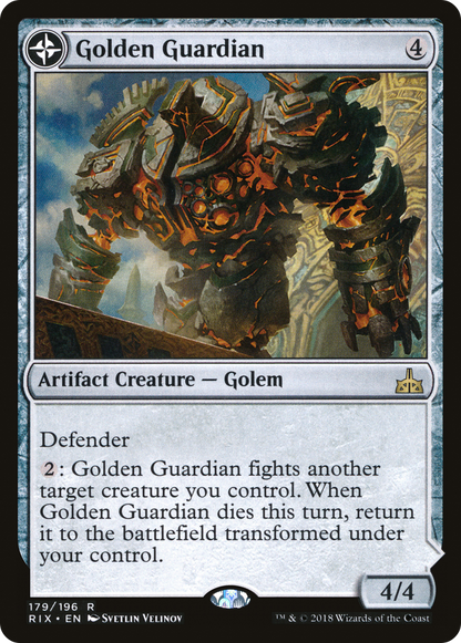 Golden Guardian (179) Foil - Rivals of Ixalan
