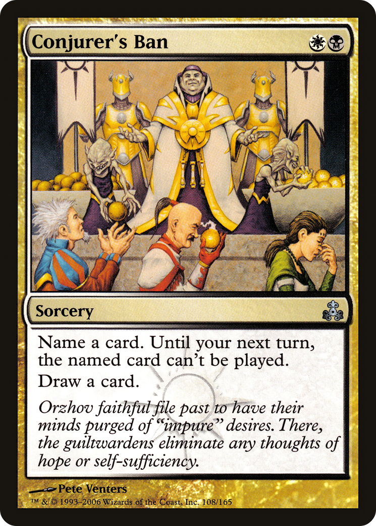 Conjurer's Ban (108) Foil - Guildpact