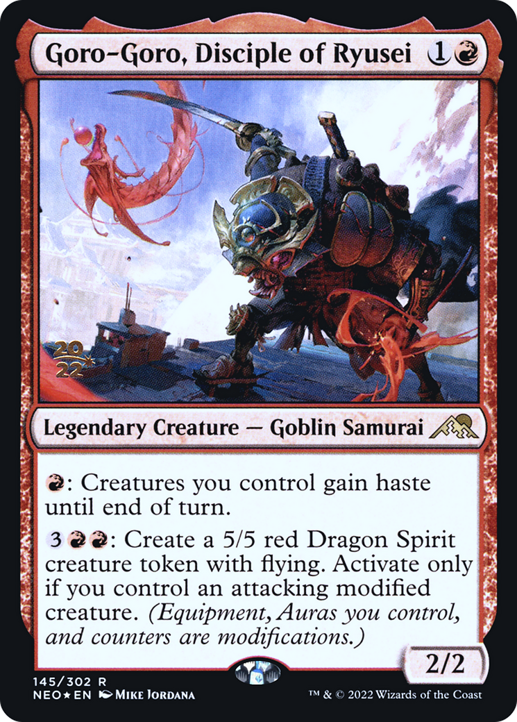 Goro-Goro, Disciple of Ryusei [Kamigawa: Neon Dynasty Prerelease Promos] | Silver Goblin