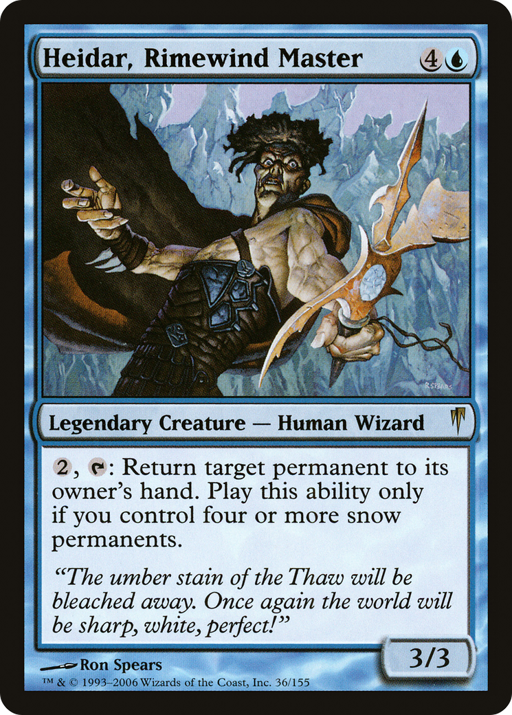 Heidar, Rimewind Master (036) Foil - Coldsnap