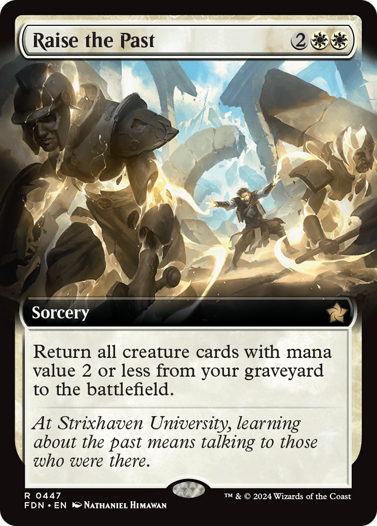 Raise the Past (Extended Art) [Foundations] Foil