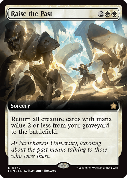 Raise the Past (Extended Art) [Foundations] Foil