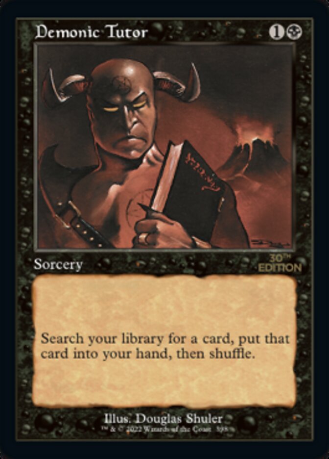 Demonic Tutor (Retro) (398) - 30th Anniversary Edition
