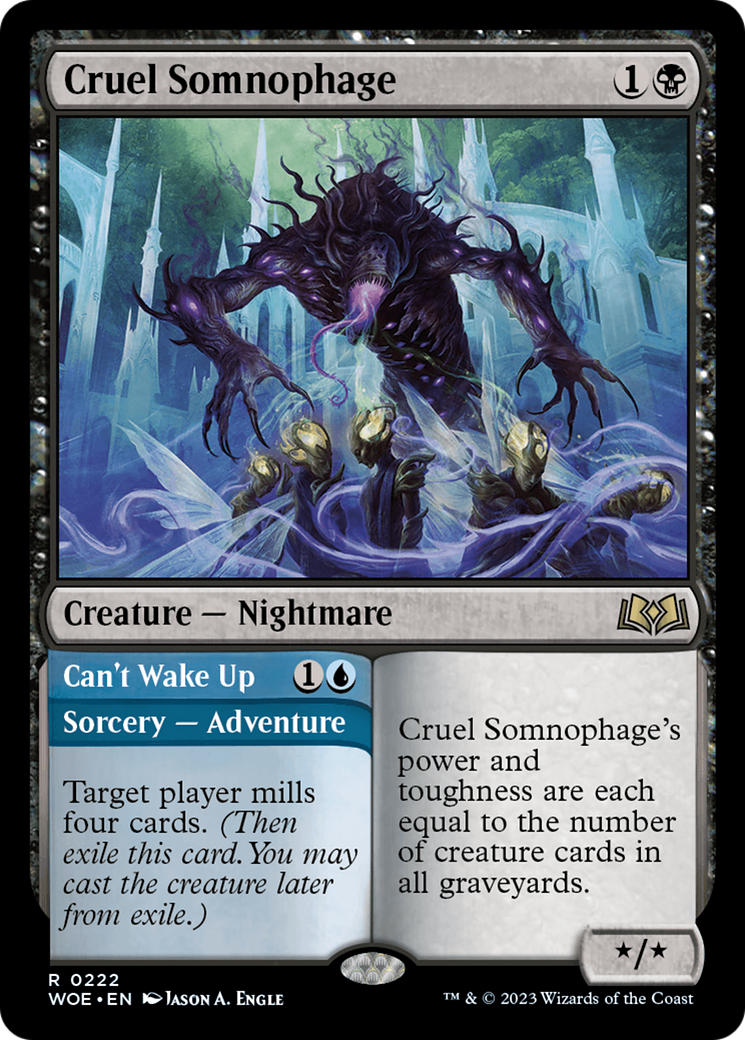 Cruel Somnophage (222) Foil - Wilds of Eldraine