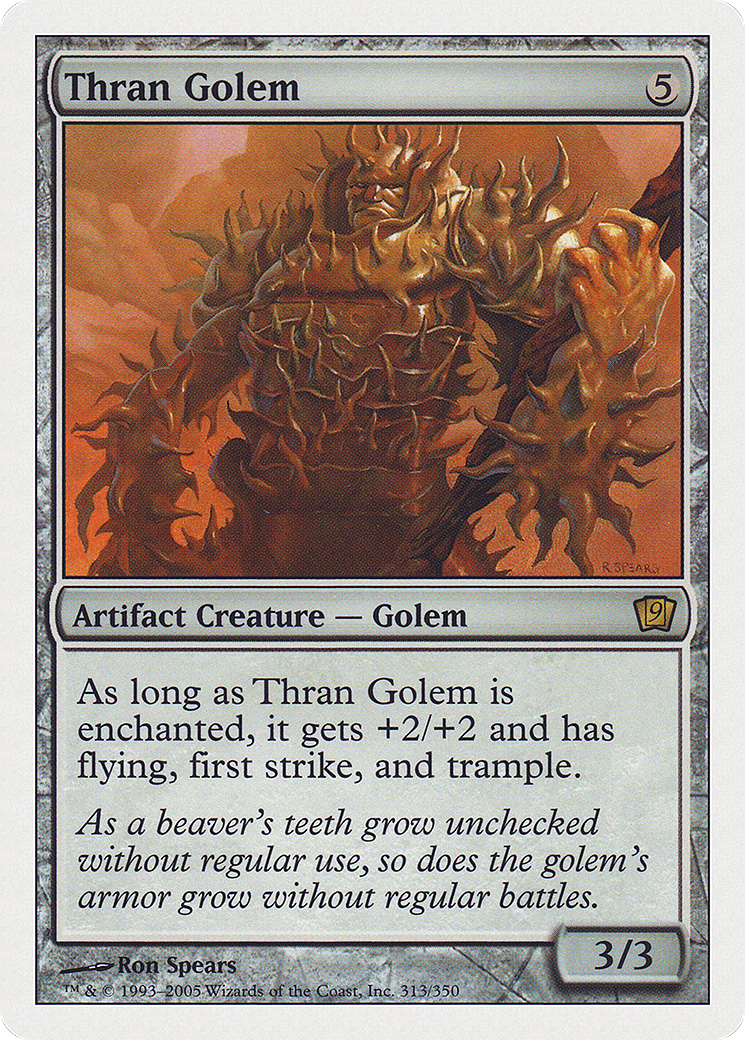 Thran Golem (313) Foil - Ninth Edition