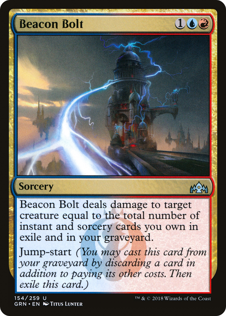 Beacon Bolt (154) Foil - Guilds of Ravnica