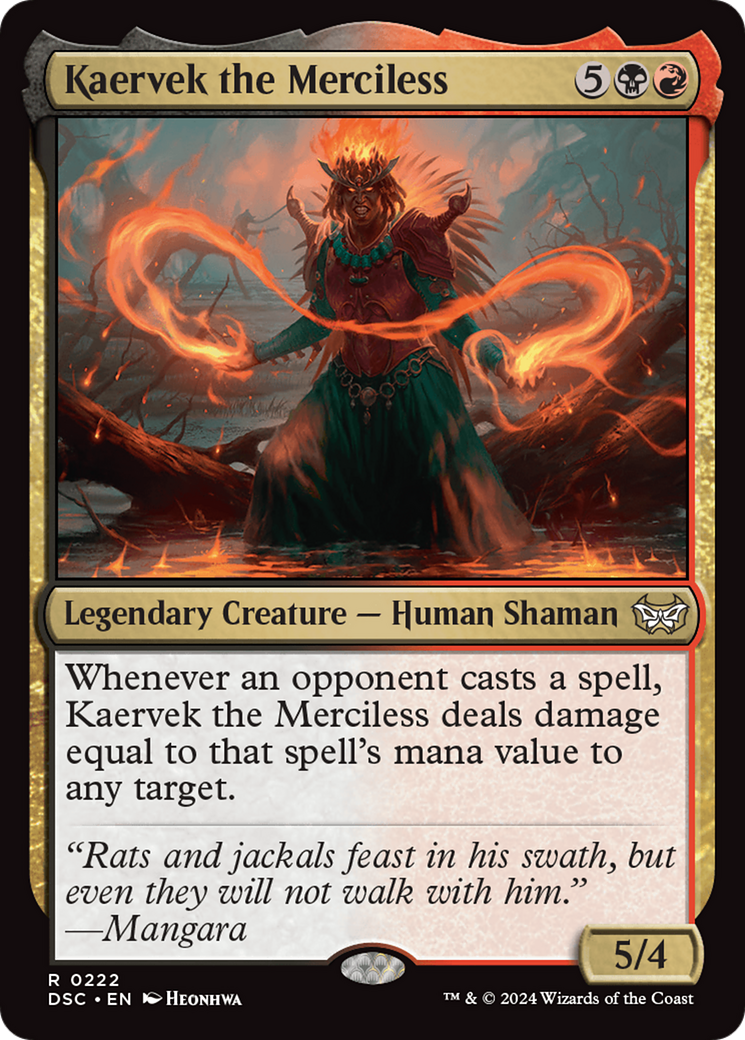 Kaervek the merciless [Duskmourn: House of Horror Commander] | Silver Goblin