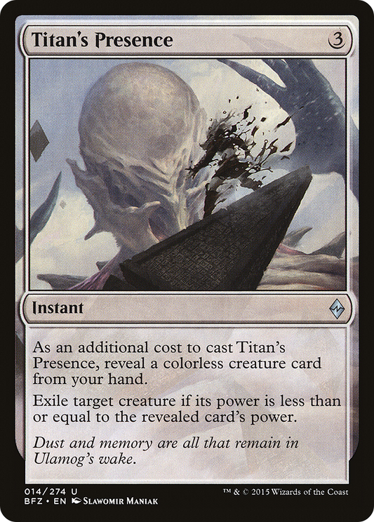 Titan's Presence (014) - Battle for Zendikar