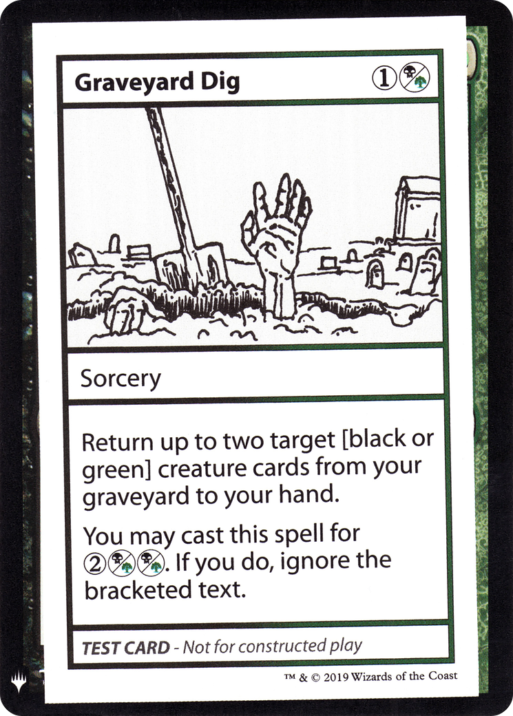 Graveyard Dig (092) - Mystery Booster Playtest Cards 2019