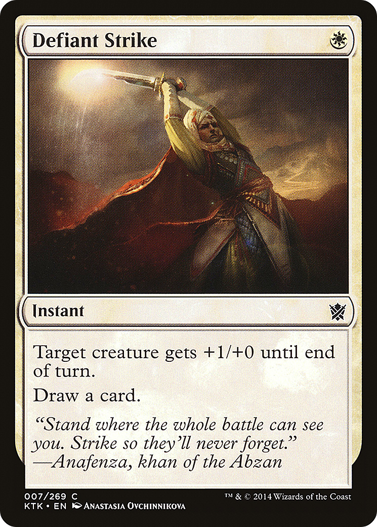 Defiant Strike (007) Foil - Khans of Tarkir
