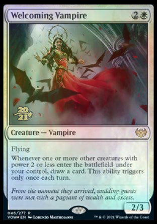 Welcoming Vampire [Innistrad: Crimson Vow Prerelease Promos] | Silver Goblin