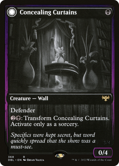 Concealing Curtains // Revealing Eye (368) Foil - Innistrad: Double Feature