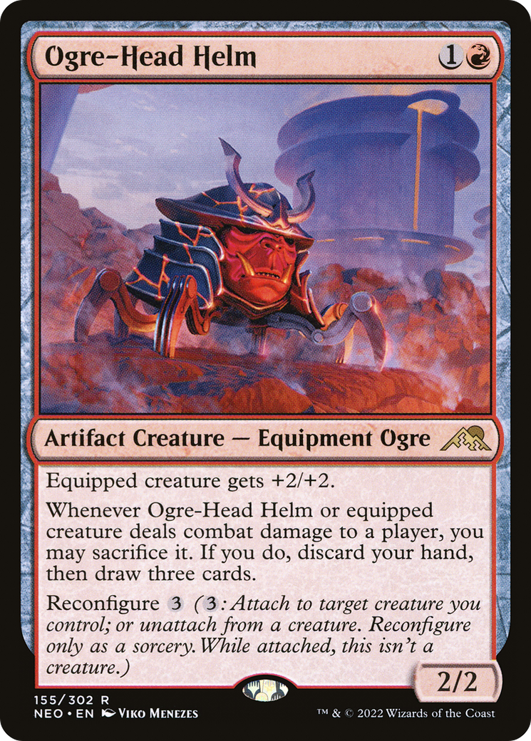 Ogre-Head Helm (155) - Kamigawa: Neon Dynasty