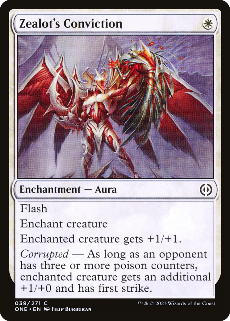 Zealot's Conviction (039) Foil - Phyrexia: All Will Be One