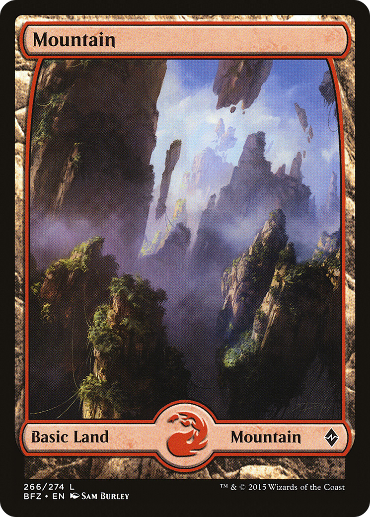 Mountain – Full Art (266) - Battle for Zendikar
