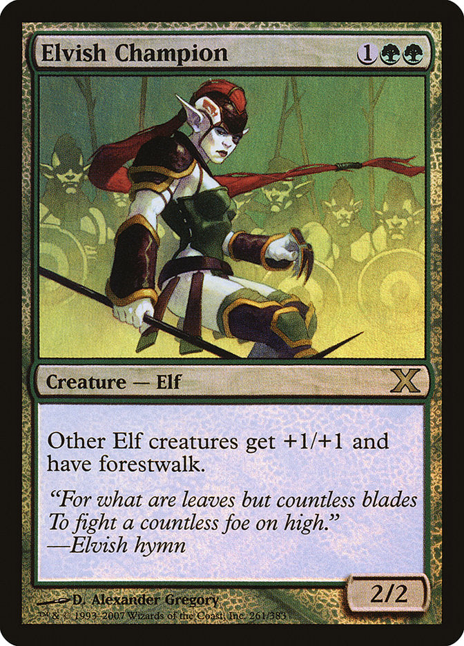 Elvish Champion (Premium Foil) [Tenth Edition] | Silver Goblin