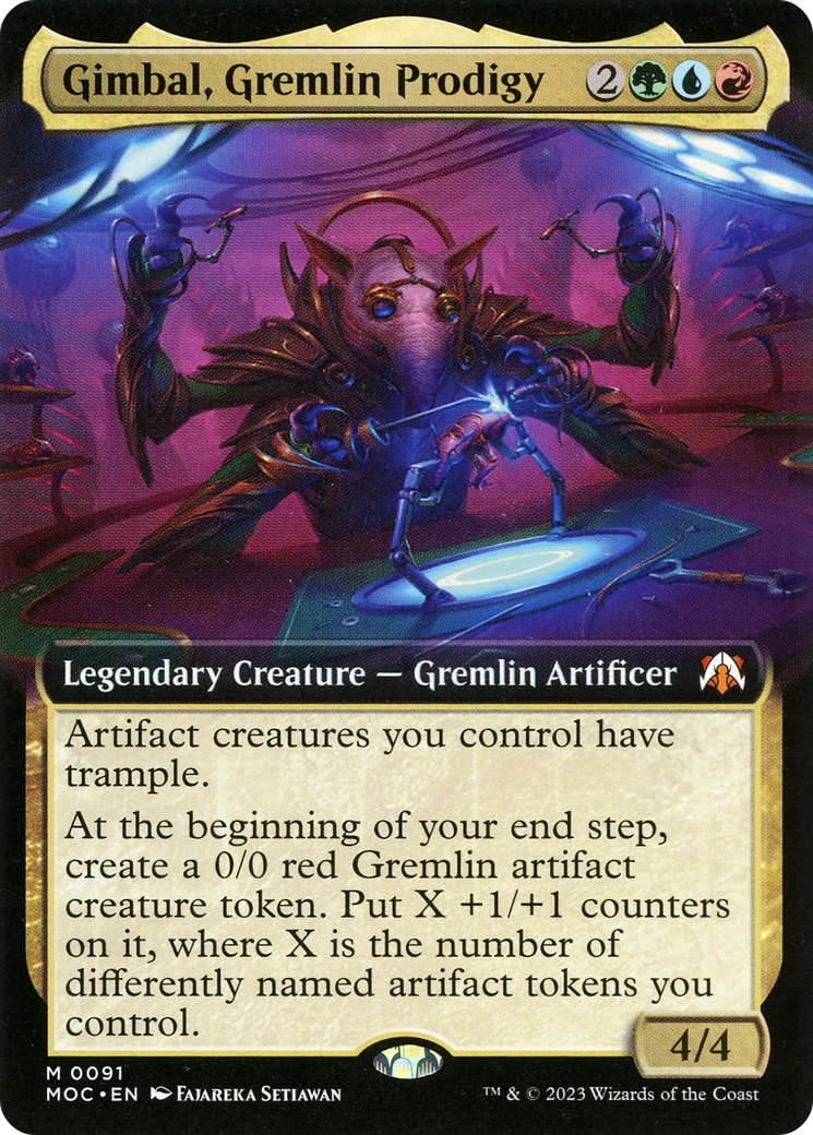 Gimbal, Gremlin Prodigy (Extended Art) [March of the Machine Commander] | Silver Goblin