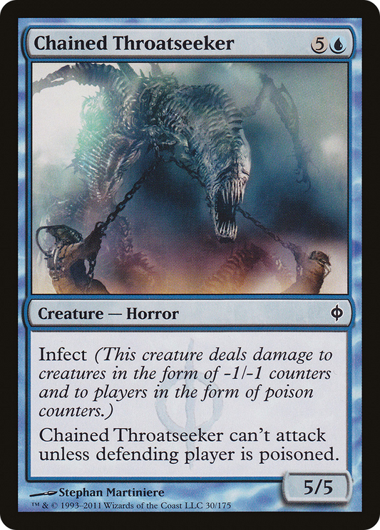 Chained Throatseeker [New Phyrexia] Foil