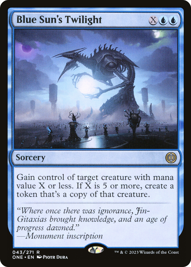 Blue Sun's Twilight (043) Foil - Phyrexia: All Will Be One