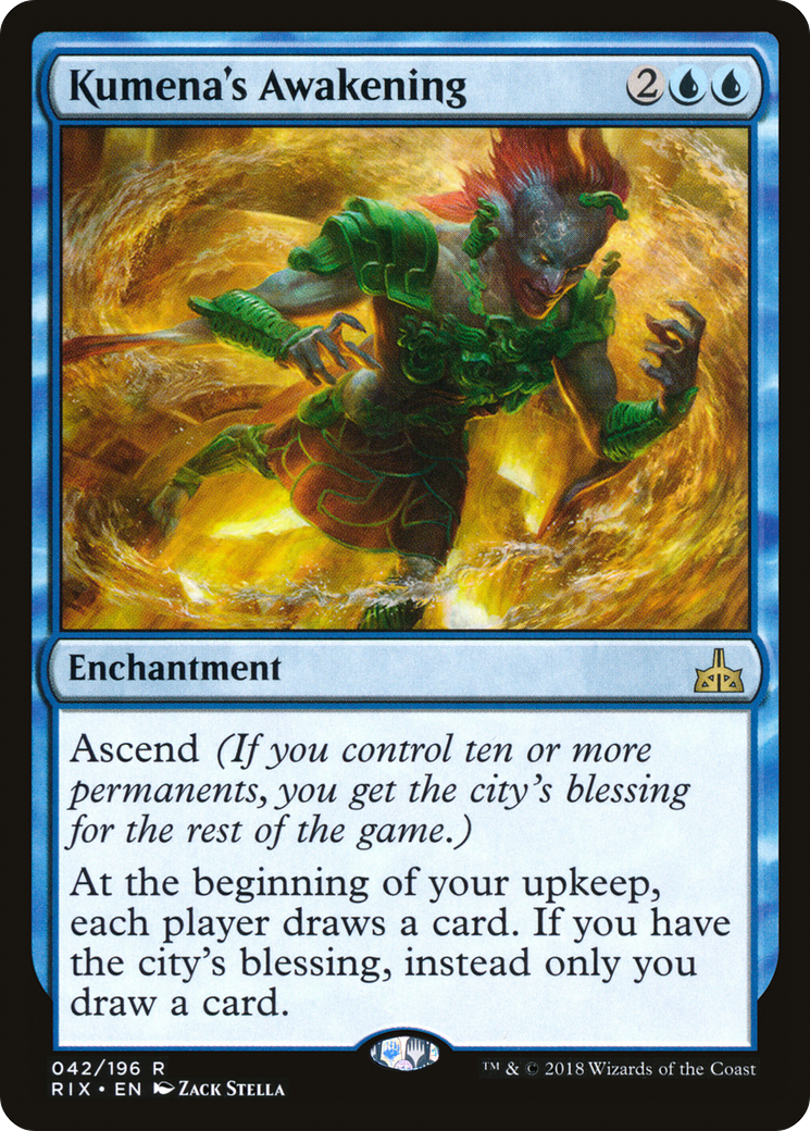 Kumena's Awakening (042) Foil - Rivals of Ixalan
