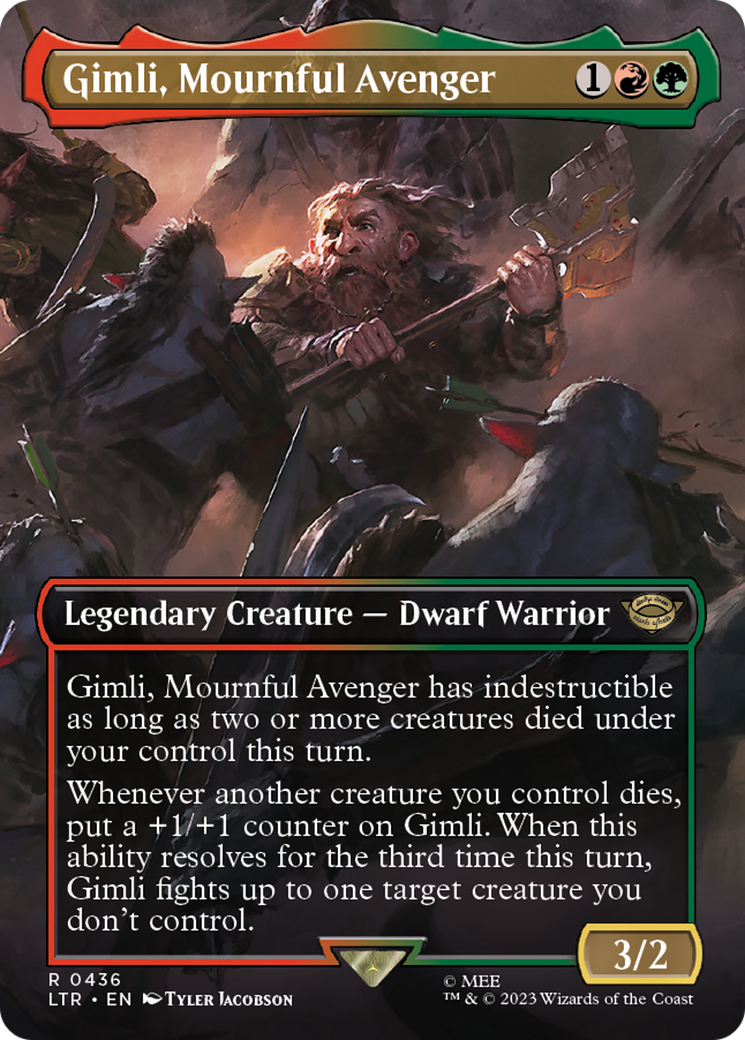 Gimli, Mournful Avenger (436) Foil - The Lord of the Rings: Tales of Middle-earth