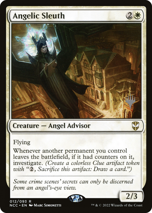 Angelic Sleuth (12p) Foil - New Capenna Commander Promos