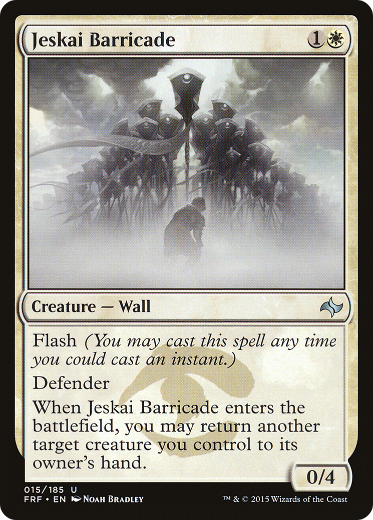 Jeskai Barricade (015) Foil - Fate Reforged