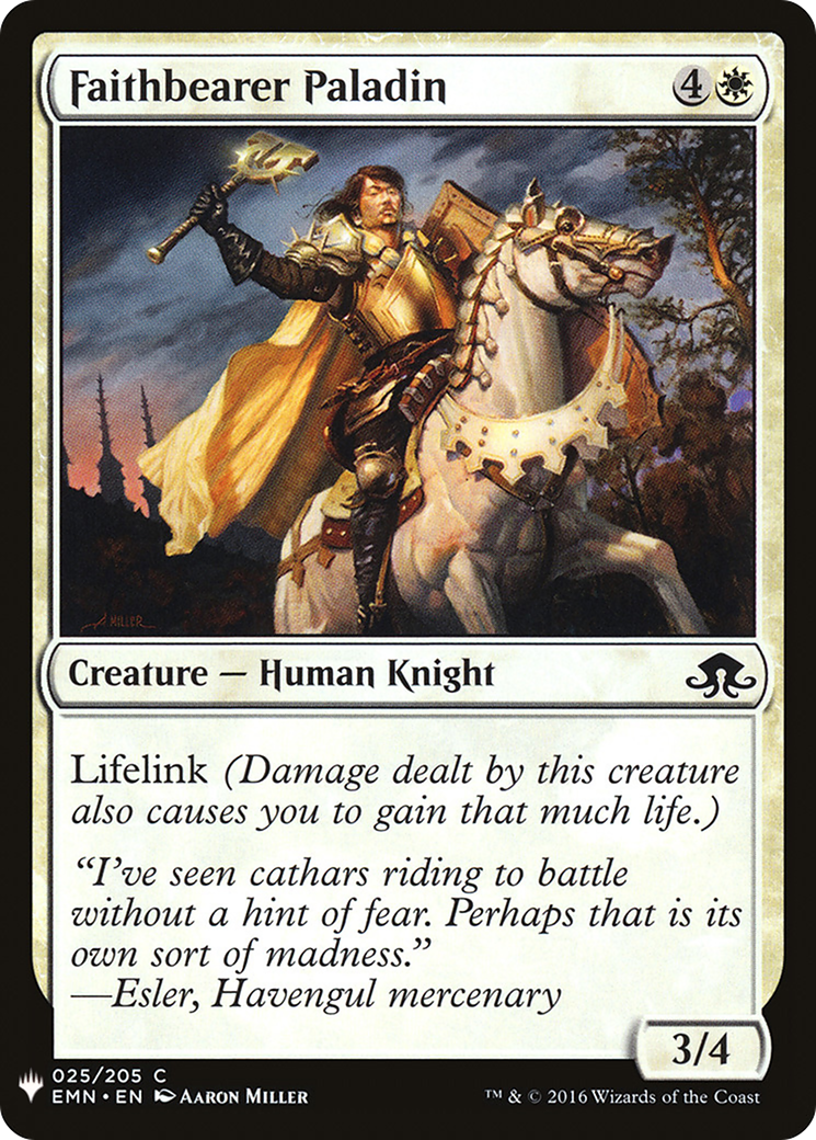 Faithbearer Paladin (EMN-25) - The List