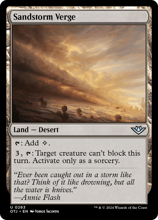 Sandstorm Verge [Outlaws of Thunder Junction] Foil