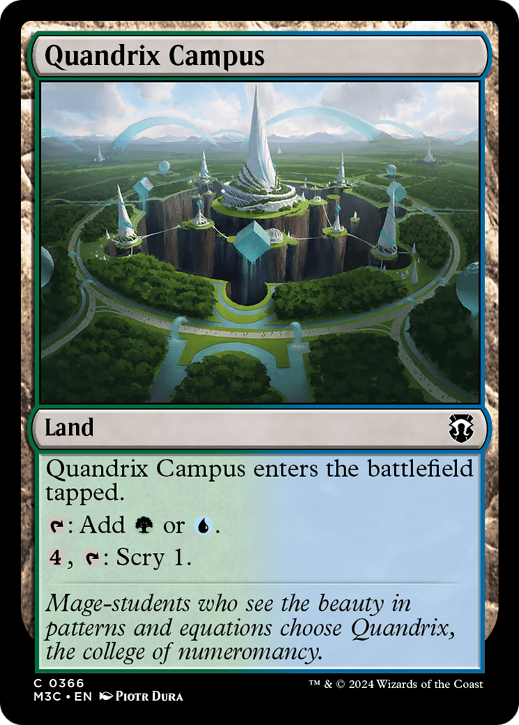 Quandrix Campus (Ripple Foil) [Modern Horizons 3 Commander] | Silver Goblin